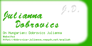 julianna dobrovics business card